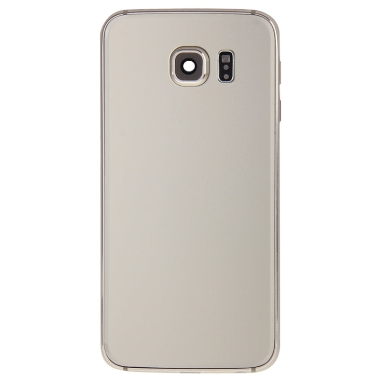 For Galaxy S6 Edge / G925 Full Housing Cover (Back Plate Housing Camera Lens Panel + Battery Back Cover ) , For Samsung Galaxy S6 edge