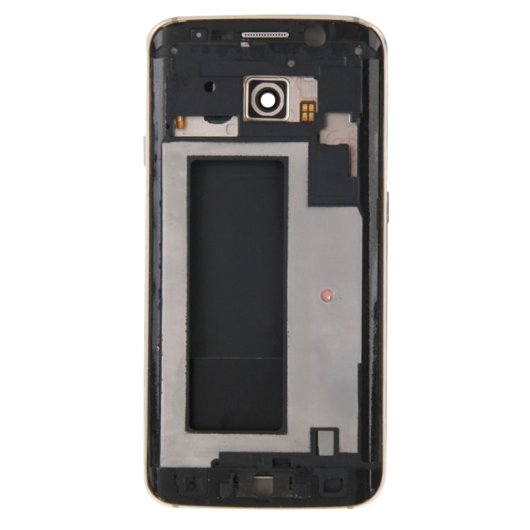 For Galaxy S6 Edge / G925 Full Housing Cover (Front Housing LCD Frame Bezel Plate + Back Plate Housing Camera Lens Panel + Battery Back Cover ) , For Samsung Galaxy S6 edge