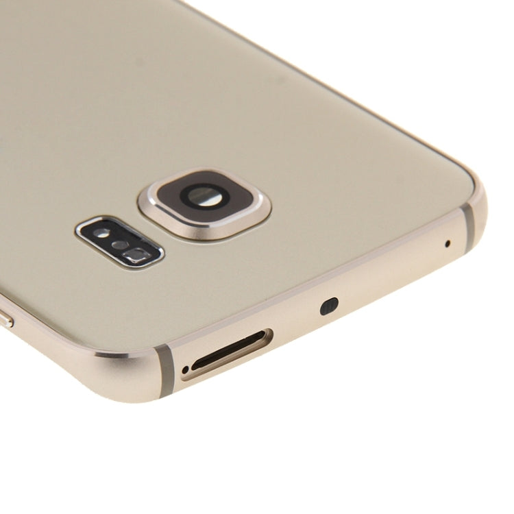 For Galaxy S6 Edge / G925 Full Housing Cover (Front Housing LCD Frame Bezel Plate + Back Plate Housing Camera Lens Panel + Battery Back Cover ) , For Samsung Galaxy S6 edge