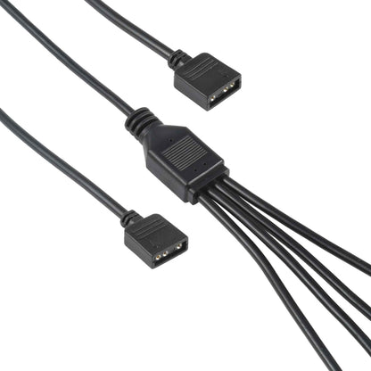 3 Pin 5V 1 to 4 Motherboard AURA RGB PC Cooling Extension Cable for Asus, 1 to 4