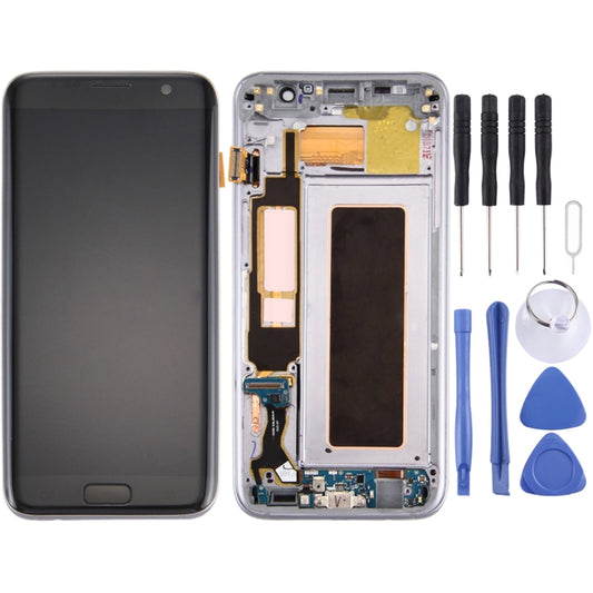 Original LCD Screen and Digitizer Full Assembly with Frame & Charging Port Board & Volume Button & Power Button for Galaxy S7 Edge / G9350, For Galaxy S7 Edge /G9350