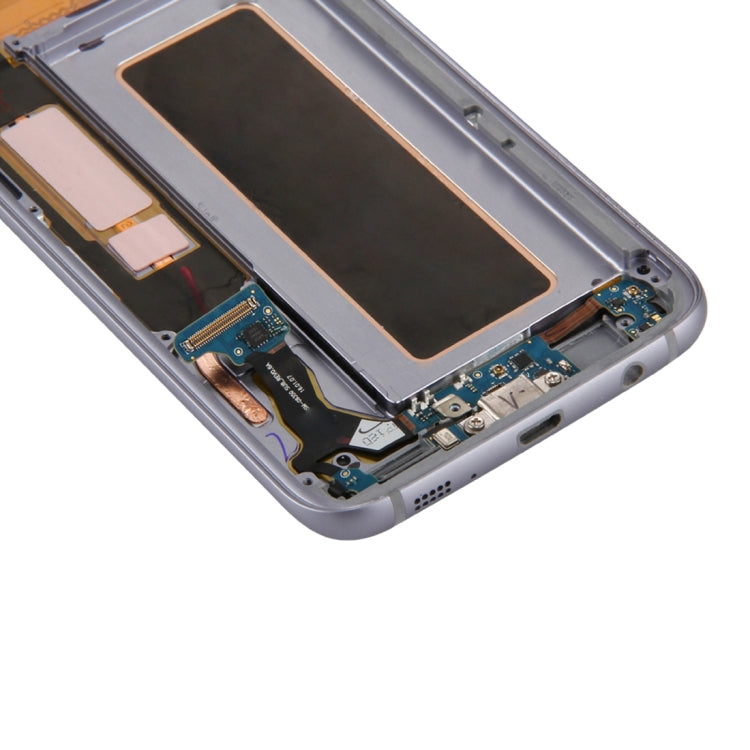 Original LCD Screen and Digitizer Full Assembly with Frame & Charging Port Board & Volume Button & Power Button for Galaxy S7 Edge / G9350, For Galaxy S7 Edge /G9350