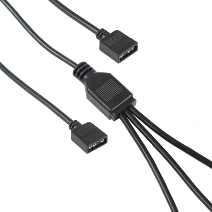 3 Pin 5V 1 to 3 Motherboard AURA RGB PC Cooling Extension Cable for Asus, 1 to 3