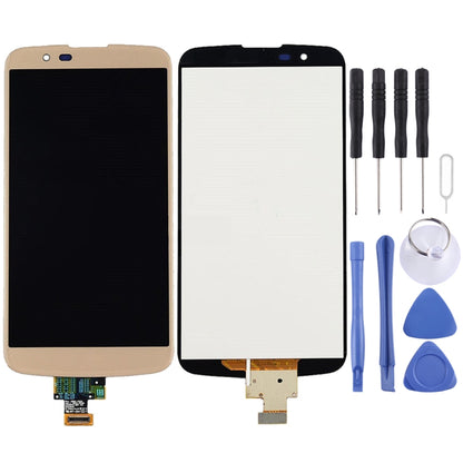 LCD Screen and Digitizer Full Assembly for LG K10 Lte / K10 2016 / K410 / K420 / K420N / K430 / K430DS / K430DSF / K430DSY , For LG K10 LTE, For K10 LTE K430DS / K410 / K420n, For K10 LTE K430DS / K410 / K420n Gold