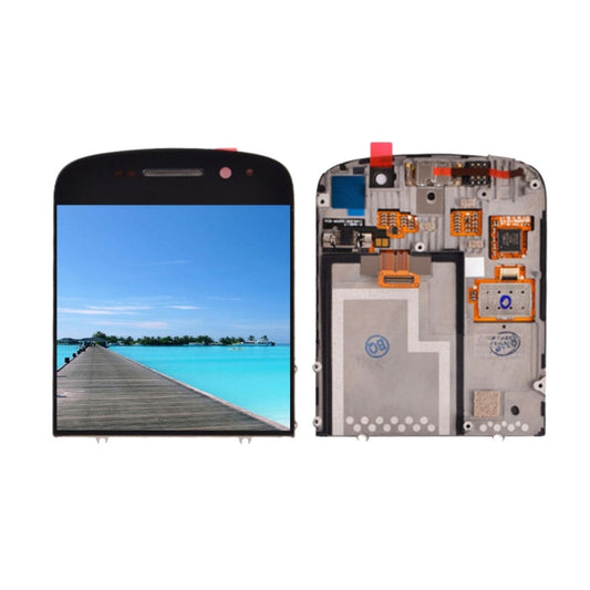 LCD Screen and Digitizer Full Assembly with Frame for BlackBerry Q10, BlackBerry Q10