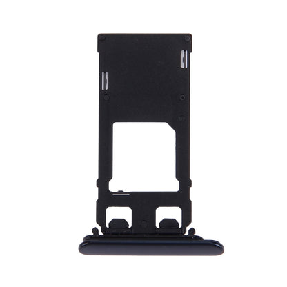 SIM Card Tray + Micro SD Card Tray for Sony Xperia XZ (Single SIM Version), For XZ Single SIM, For Xperia XZ Single SIM Black