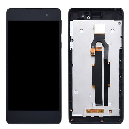 LCD Screen and Digitizer Full Assembly with Frame for Sony Xperia E5 F3311 F3313, For Xperia E5