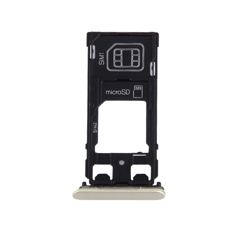 SIM Card Tray + Micro SD / SIM Card Tray + Card Slot Port Dust Plug for Sony Xperia X (Dual SIM Version), For Xperia X Dual SIM, For Xperia X Dual SIM Rose, For Xperia X Dual SIM White
