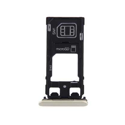 SIM Card Tray + Micro SD / SIM Card Tray + Card Slot Port Dust Plug for Sony Xperia X (Dual SIM Version), For Xperia X Dual SIM, For Xperia X Dual SIM Rose, For Xperia X Dual SIM White