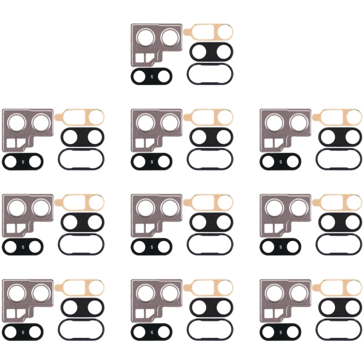 For Huawei P20 10pcs Back Camera Bezel with Lens Cover & Adhesive