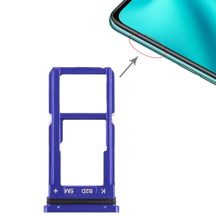 For OPPO R15 SIM Card Tray + SIM Card Tray / Micro SD Card Tray, For OPPO R15