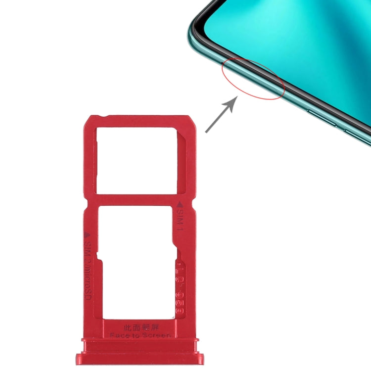 For OPPO R15 SIM Card Tray + SIM Card Tray / Micro SD Card Tray, For OPPO R15