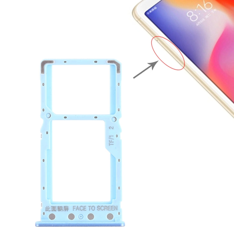 SIM Card Tray + SIM Card Tray / Micro SD Card Tray for Xiaomi Redmi 6 / Redmi 6A, For Xiaomi Redmi 6, For Redmi 6