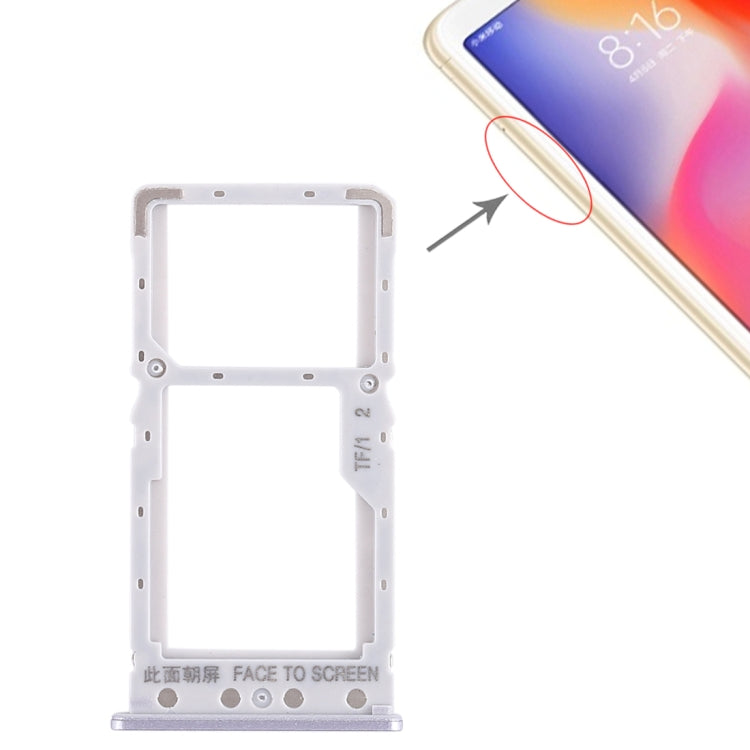 SIM Card Tray + SIM Card Tray / Micro SD Card Tray for Xiaomi Redmi 6 / Redmi 6A, For Xiaomi Redmi 6, For Redmi 6