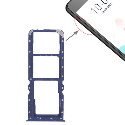 For OPPO A5 / A3s 2 x SIM Card Tray + Micro SD Card Tray, For OPPO A5
