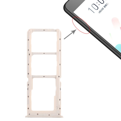 For OPPO A5 / A3s 2 x SIM Card Tray + Micro SD Card Tray, For OPPO A5