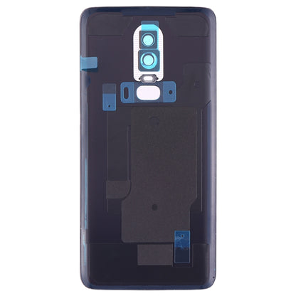 For OnePlus 6 Frosted Battery Back Cover with Camera Lens, For OnePlus 6 (Frosted Black)