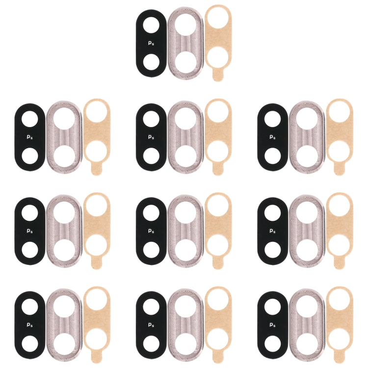 For Huawei Nova 3 10pcs Back Camera Bezel with Lens Cover & Adhesive