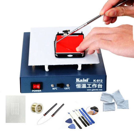 Kaisi K-812 Constant Temperature Heating Plate LCD Screen Open Separator Desoldering Station, US Plug, Kaisi K-812 EU Plug, Kaisi K-812 US Plug