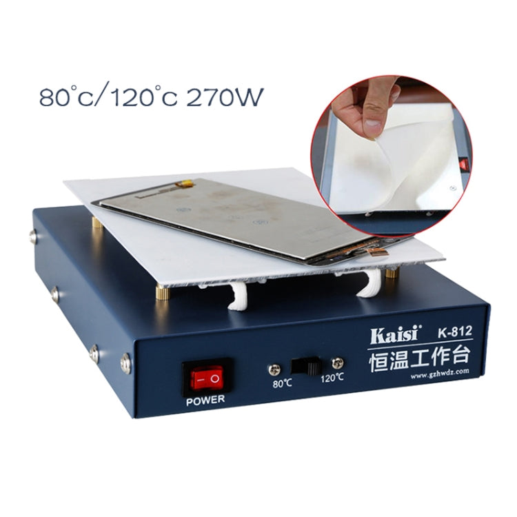Kaisi K-812 Constant Temperature Heating Plate LCD Screen Open Separator Desoldering Station, US Plug, Kaisi K-812 EU Plug, Kaisi K-812 US Plug