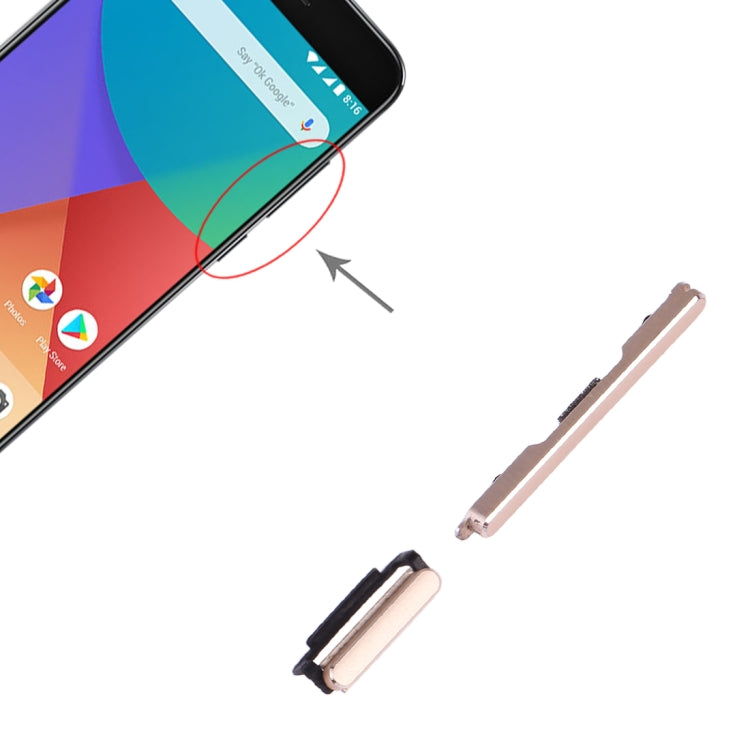 Power Button and Volume Control Button for Xiaomi Mi 5X / A1, For Xiaomi Mi 5X / A1