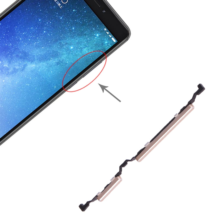 Power Button and Volume Control Button for Xiaomi Max 2, For Xiaomi Max 2