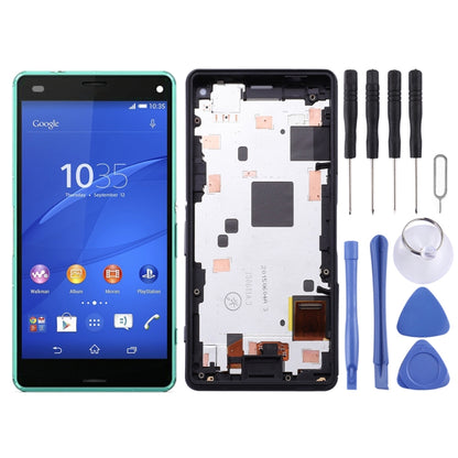 LCD Screen and Digitizer Full Assembly with Frame for Sony Xperia Z3 Mini Compact, For Xperia Z3 Mini Compact OEM, Xperia Z3 Mini Compact, For Xperia Z3 Mini Compact, Xperia Z3 Mini Compact (Green)