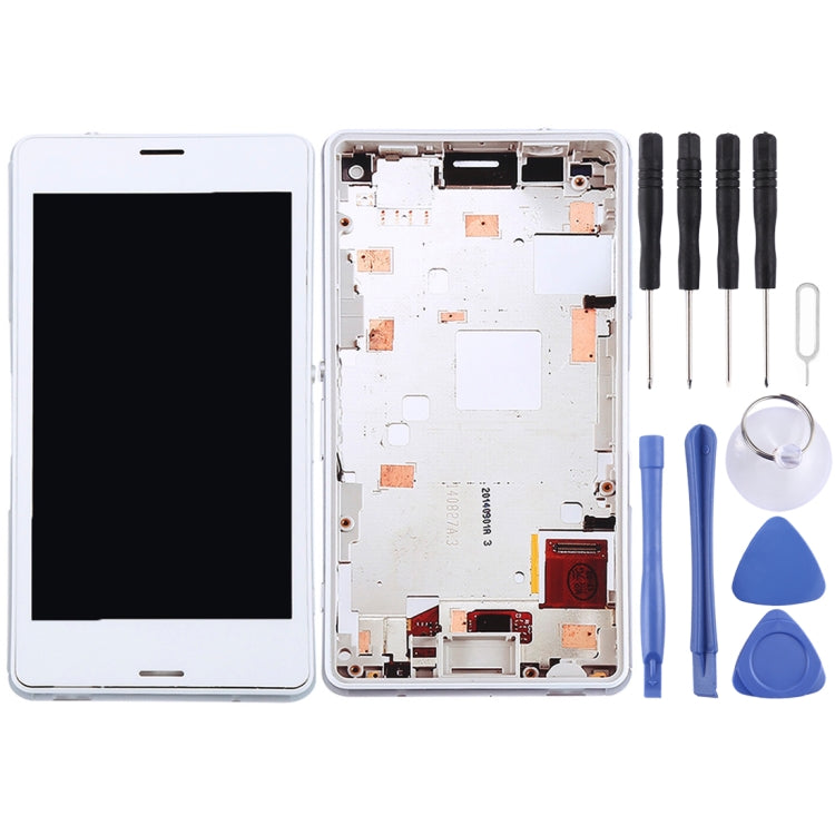 LCD Screen and Digitizer Full Assembly with Frame for Sony Xperia Z3 Mini Compact, For Xperia Z3 Mini Compact OEM, Xperia Z3 Mini Compact, For Xperia Z3 Mini Compact, Xperia Z3 Mini Compact (Green)