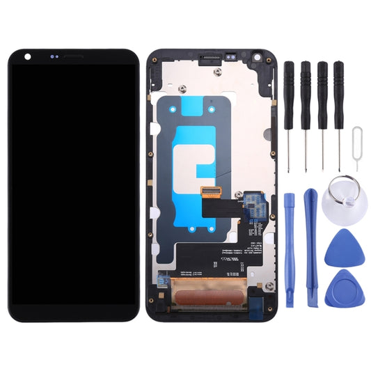 LCD Screen and Digitizer Full Assembly with Frame for LG Q6 Q6+ LG-M700 M700 M700A US700 M700H M703 M700Y, For Q6/Q6+
