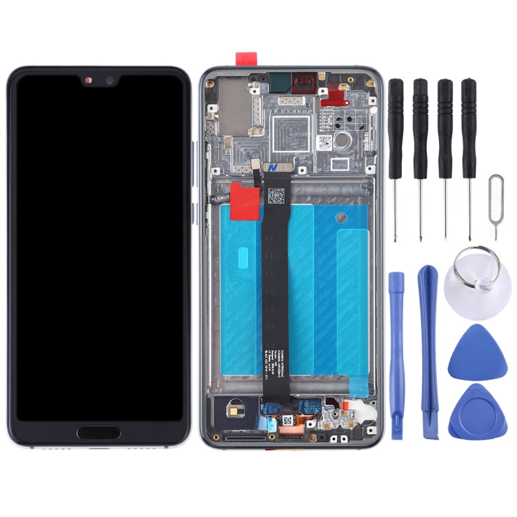 LCD Screen and Digitizer Full Assembly with Frame for Huawei P20
