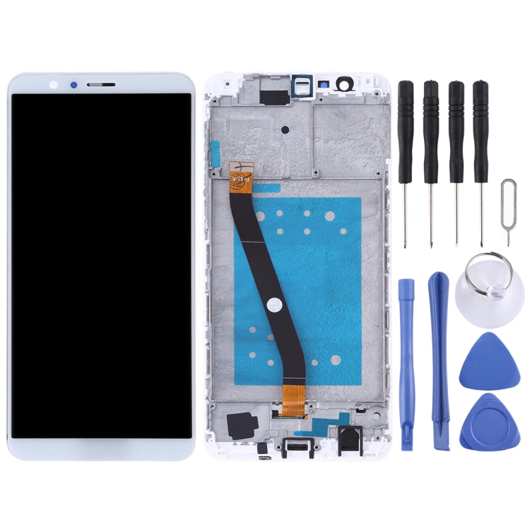 LCD Screen and Digitizer Full Assembly with Frame for Huawei Honor 7X, For Huawei Honor 7X
