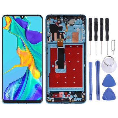 LCD Screen and Digitizer Full Assembly with Frame for Huawei P30 Pro, For Huawei P30 Pro with Frame, For Huawei P30 Pro (Breathing Crystal), For Huawei P30 Pro (Twilight)