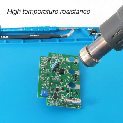 BEST-S-120 Heat-resistant BGA Soldering Station Silicone Heat Gun Insulation Pad Repair Tools Maintenance Platform Desk Mat, BEST-S-120