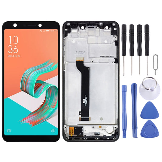 LCD Screen and Digitizer Full Assembly with Frame for Asus ZenFone 5 Lite X017DA ZC600KL S630 SDM630, For Asus X017DA