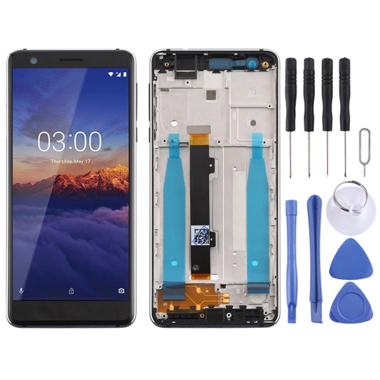 LCD Screen and Digitizer Full Assembly with Frame & Side Keys for Nokia 3.1 TA-1049 TA-1057 TA-1063 TA-1070, For Nokia 3.1