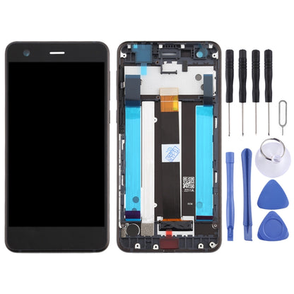 LCD Screen and Digitizer Full Assembly with Frame & Side Keys for Nokia 2 N2 TA-1007 TA-1029 TA-1023 TA-1035 TA-1011, For Nokia 2