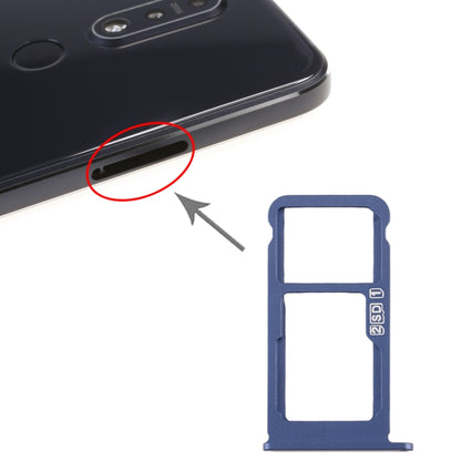 SIM Card Tray + SIM Card Tray / Micro SD Card Tray for Nokia 7.1 / TA-1100 TA-1096 TA-1095 TA-1085 TA-1097, For Nokia 7.1