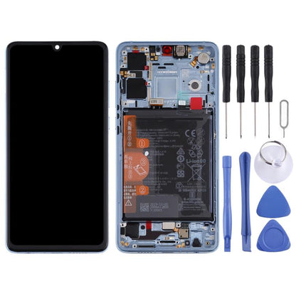 LCD Screen and Digitizer Full Assembly with Frame for Huawei P30, For Huawei P30(Breathing Crystal), For P30