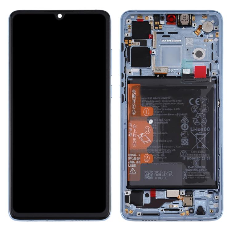 LCD Screen and Digitizer Full Assembly with Frame for Huawei P30, For Huawei P30(Breathing Crystal), For P30