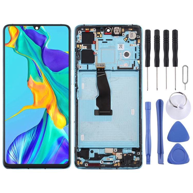 LCD Screen and Digitizer Full Assembly with Frame for Huawei P30, For Huawei P30(Breathing Crystal), For P30
