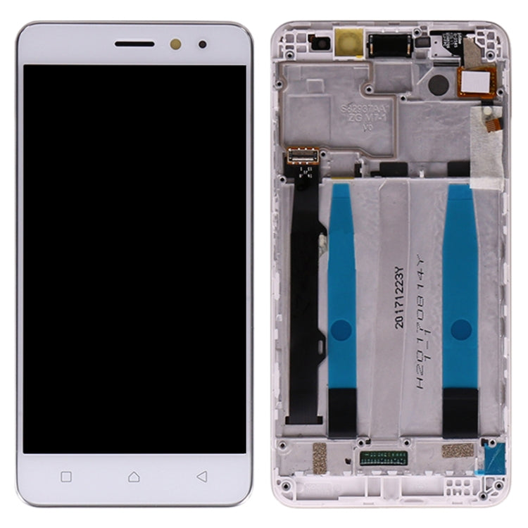 LCD Screen and Digitizer Full Assembly with Frame for Lenovo K6 Power, For Lenovo K6 Power
