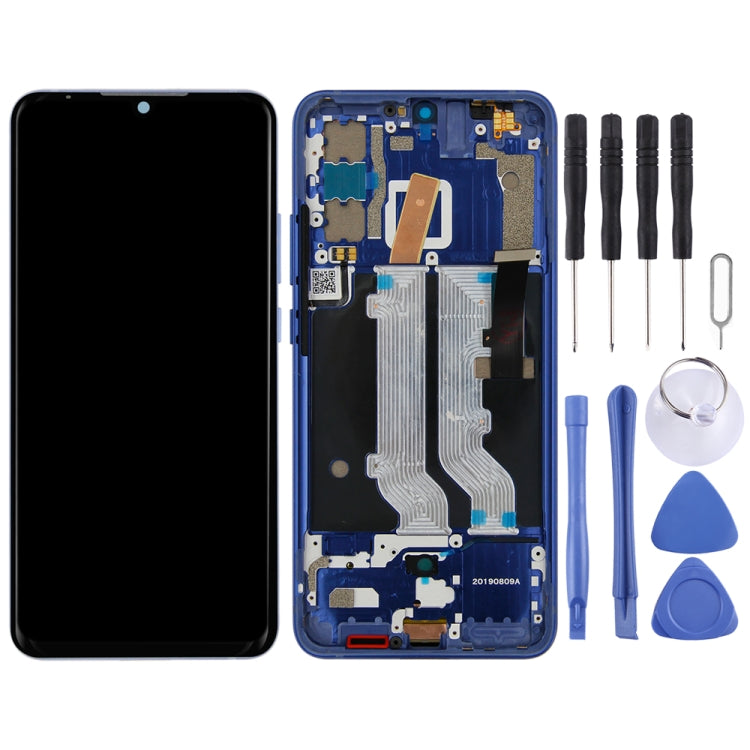 AMOLED Material LCD Screen and Digitizer Full Assembly with Frame for ZTE Axon 10 Pro (4G Version), For ZTE Axon 10 Pro 4G