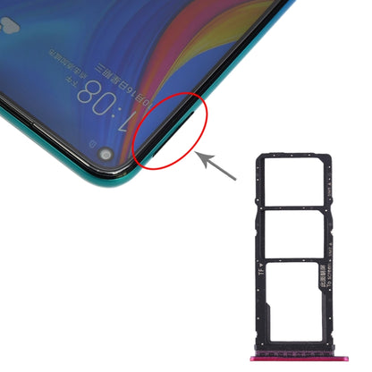 SIM Card Tray + SIM Card Tray + Micro SD Card Tray for Huawei Enjoy 10 / Honor Play 3, For Huawei Enjoy 10, For Huawei Enjoy 10(Purplish Red), For Huawei Enjoy 10 (Dark Blue)