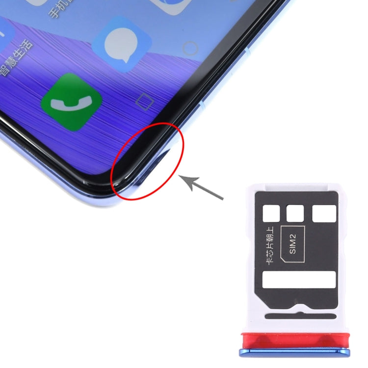 SIM Card Tray + SIM Card Tray for Honor V30 Pro / Honor V30, For Honor V30 Pro (Dark Blue), For Honor V30 Pro, For Huawei Nova 6