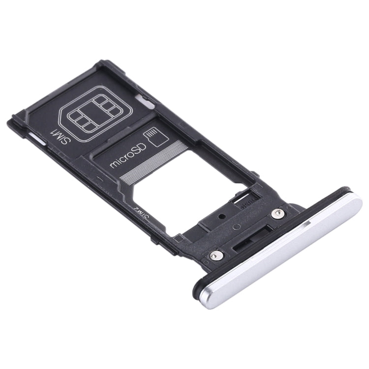 SIM Card Tray + SIM Card Tray + Micro SD Card Tray for Sony Xperia XZ2, For Sony Xperia XZ2