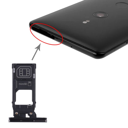 SIM Card Tray + Micro SD Card Tray for Sony Xperia XZ3, For Sony Xperia XZ3, For Sony Xperia XZ3 (Purple)