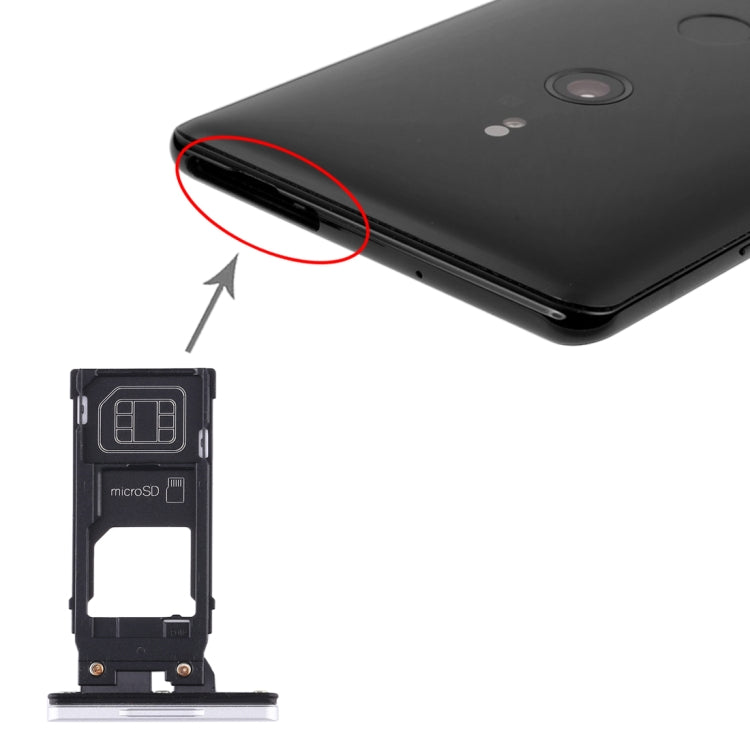 SIM Card Tray + Micro SD Card Tray for Sony Xperia XZ3