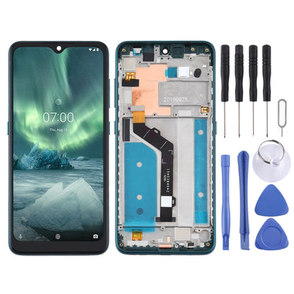 LCD Screen and Digitizer Full Assembly with Frame for Nokia 7.2 TA-1196
