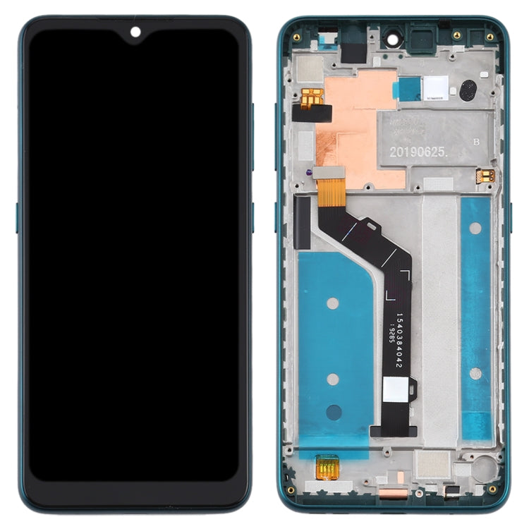 LCD Screen and Digitizer Full Assembly with Frame for Nokia 7.2 TA-1196