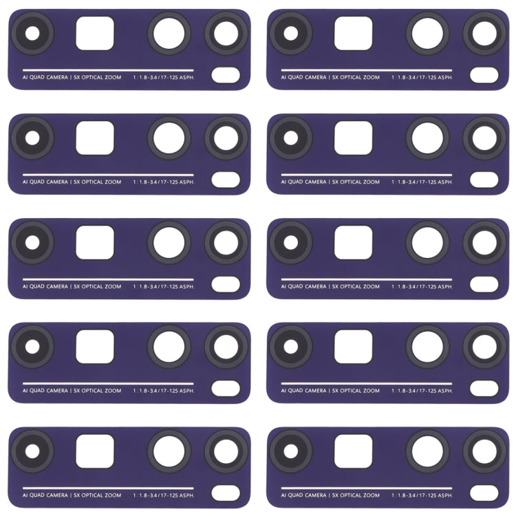 For Huawei Nova 7 Pro 5G  10pcs Back Camera Lens , For Huawei Nova 7 Pro 5G, For Huawei Nova 7 Pro 5G(Purple)